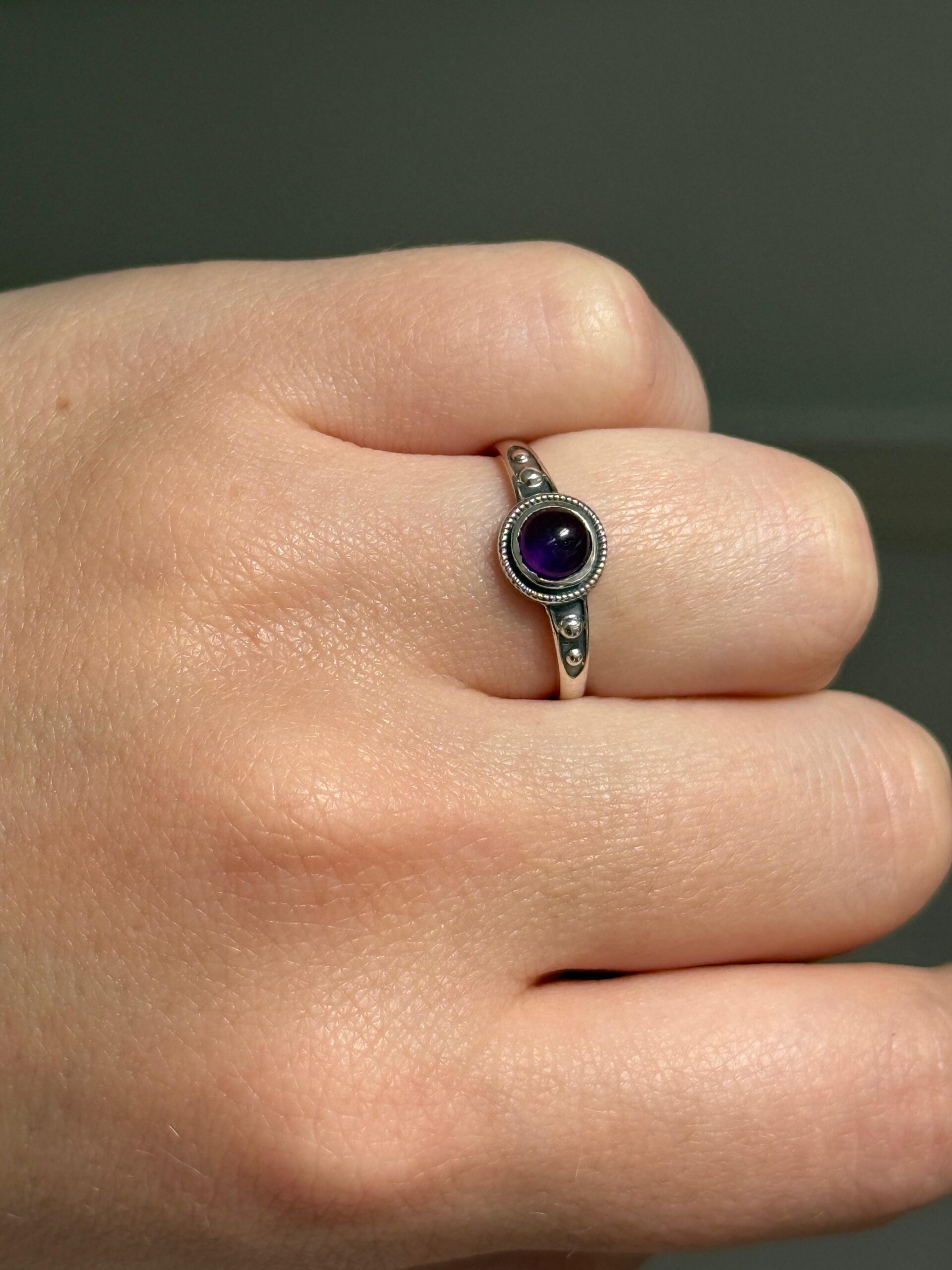 Silveren Ring Amethist