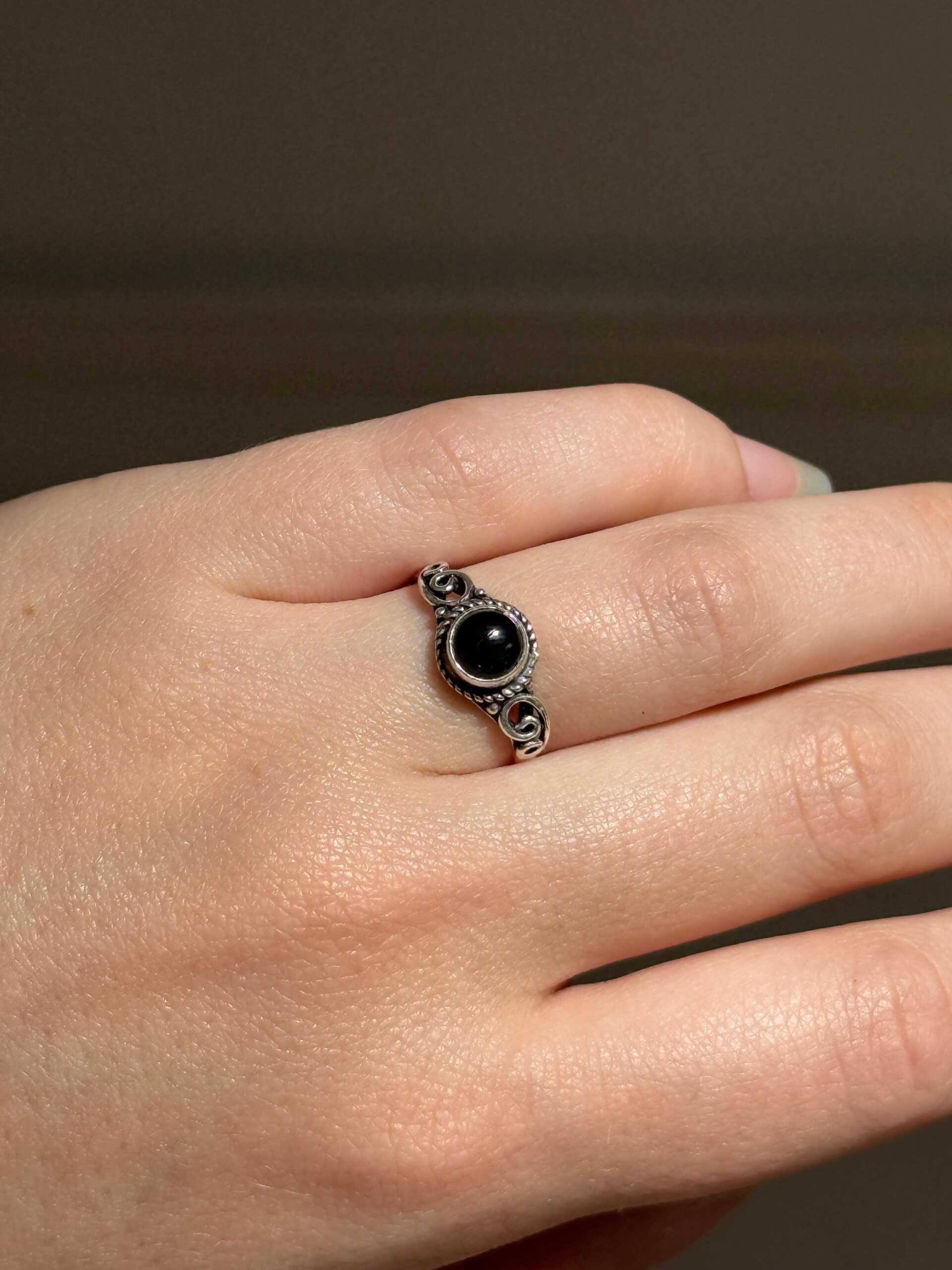 Silveren Ring Onyx