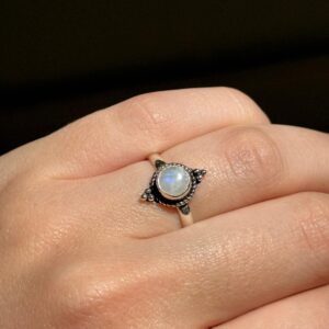 Silveren Ring Maansteen