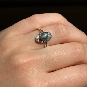 Silveren Ring Labradoriet