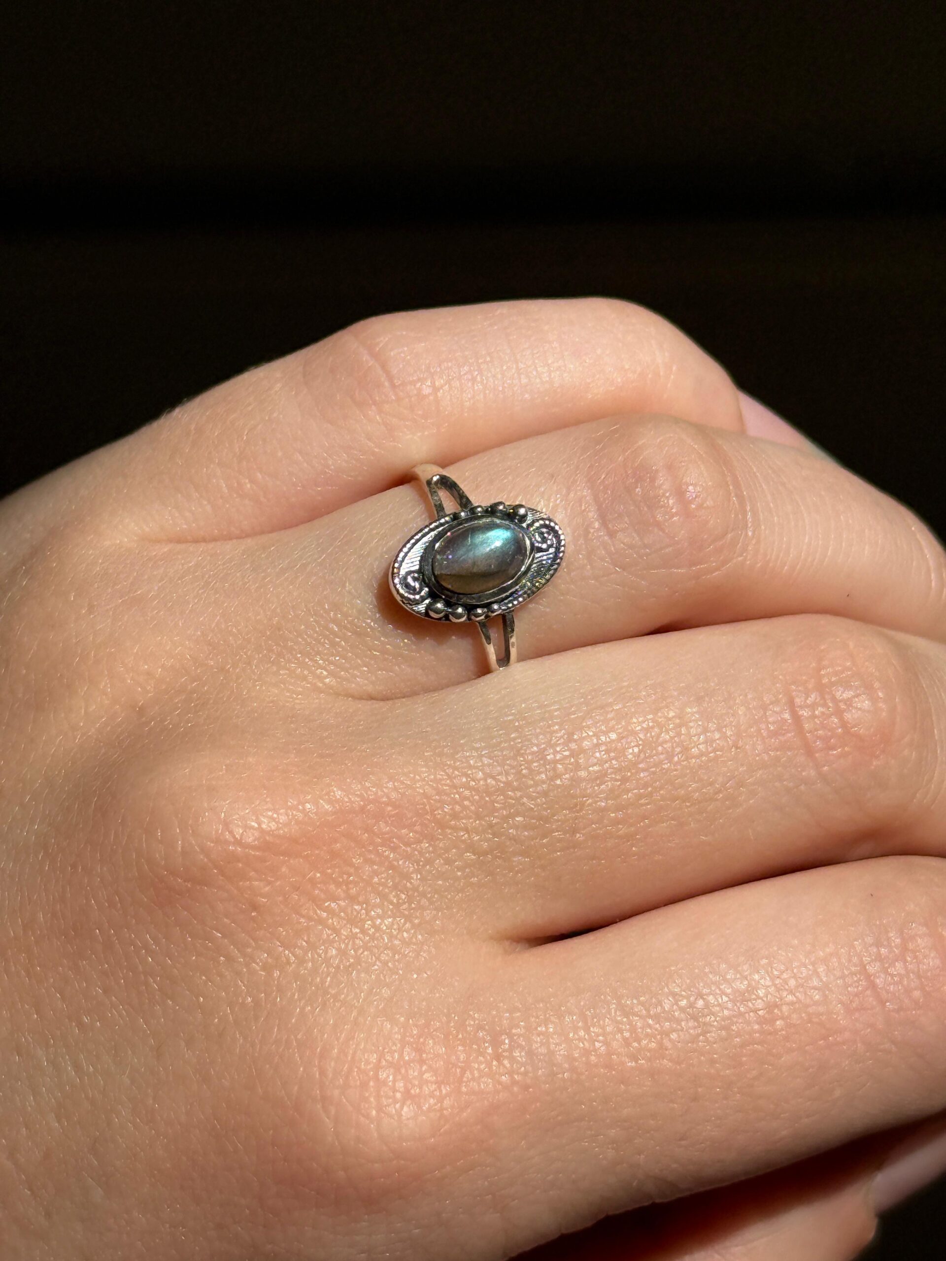 Silveren Ring Labradoriet