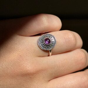 Silveren Ring Amethist