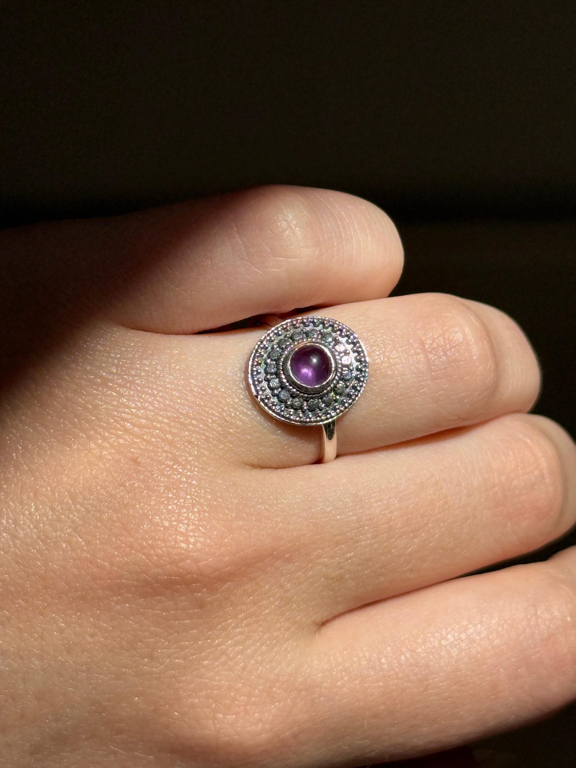 Silveren Ring Amethist